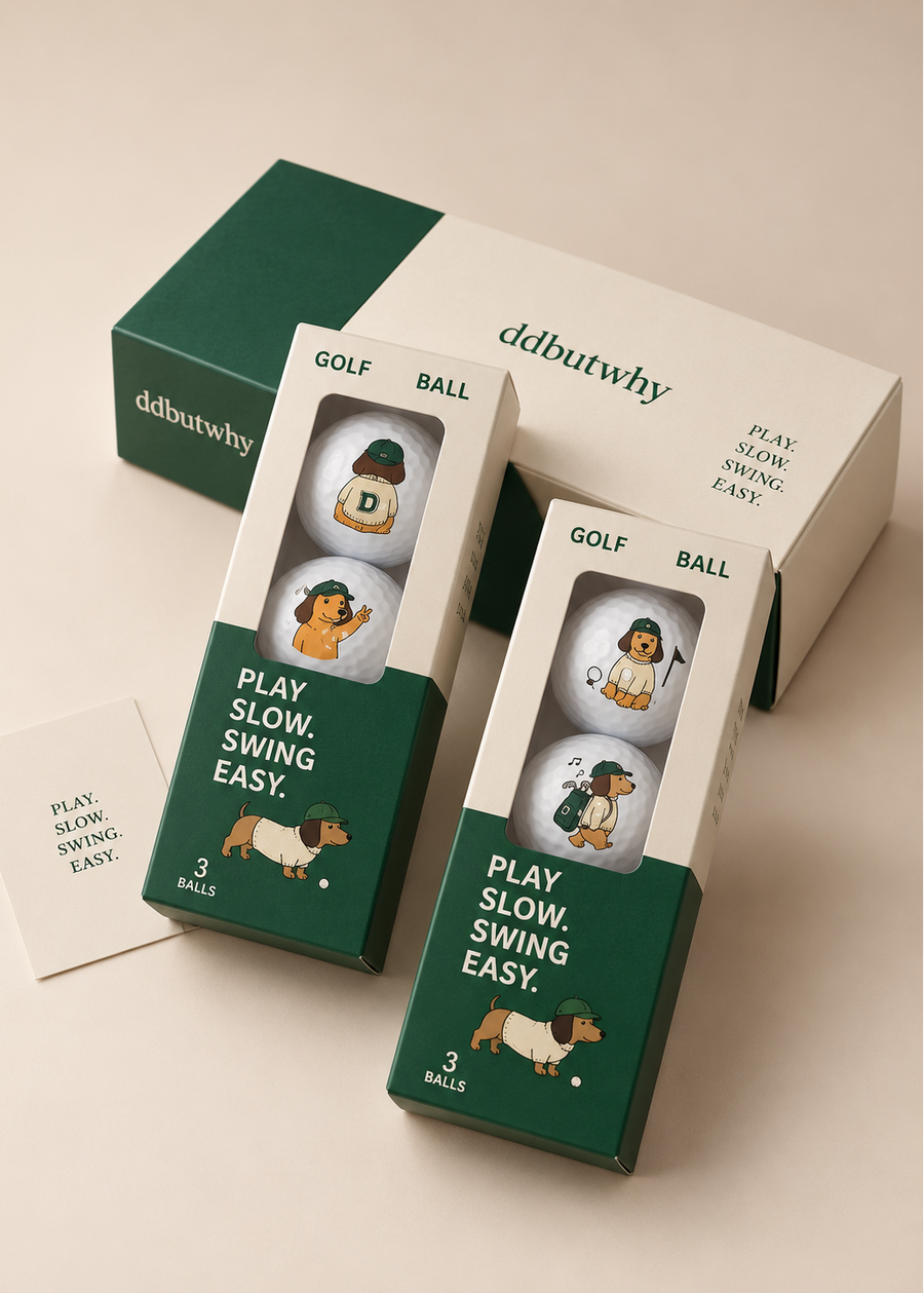 Golden Pup Golf Ball Gift Set | 6 Balls