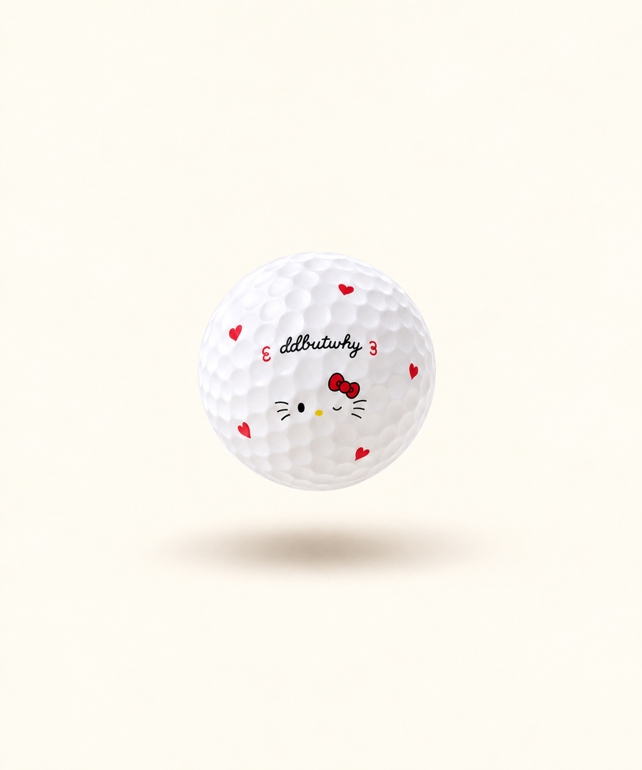 Red Bow Golf Ball Gift Set | 3 Balls