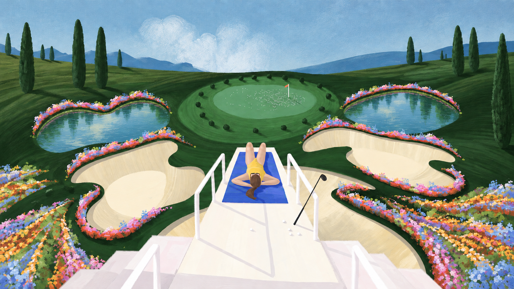 A dreamy golf garden by ddbutwhy